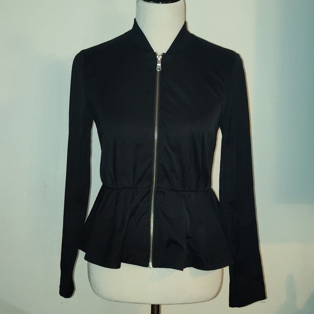 Nordstrom Trouve black jacket with peplum size  Xsmall